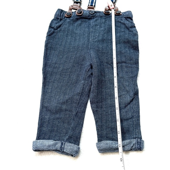 ⭐️ 5 for $25 Stylish Kids Blue Suspender Pants Next Baby UK Size 9-12 Months - Picture 5 of 6